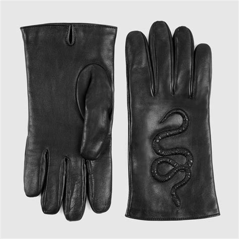 gucci leather gloves